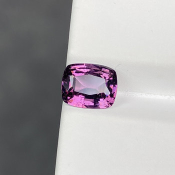 Natural red purple spinel baguette color gemstone clean
