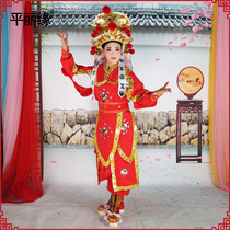 Performance opera Mulan costume full set of Mulan helmet stage performance costume Mulan costume Magnolia costume female General Armor