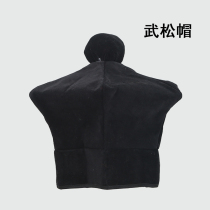 Opera Luo hat Peking Opera Laoshengjiayuan Wusheng hat black Luo hat Jiading hat Wu Song hat nut hexagonal Su Luo hat