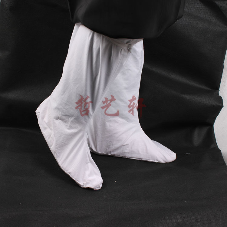 Opera Hanfu Cloud Sox Great Sox Peking Opera White Long Socks Pure Cotton Breathable Long Drum Lace Cloud Socks-Taobao
