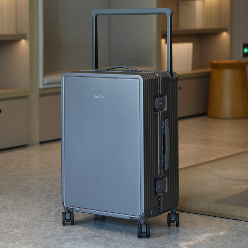 Catello Wide Trolley Suitcase, Large Capacity, New Aluminum Frame Trolley Case, Password Box, Multi-Functional Silent Travel Suitcase