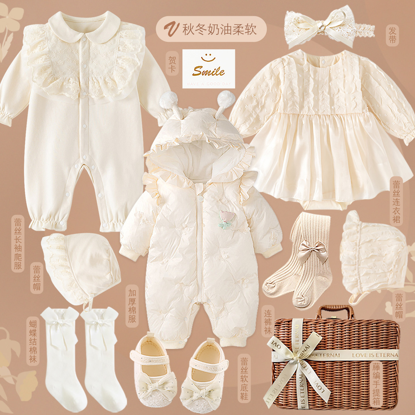 подарочная коробка parkzoo newborn meet full moon для новорожденных девочек, летний весенне-осенний комплект хлопчатобумажной одежды, подарок