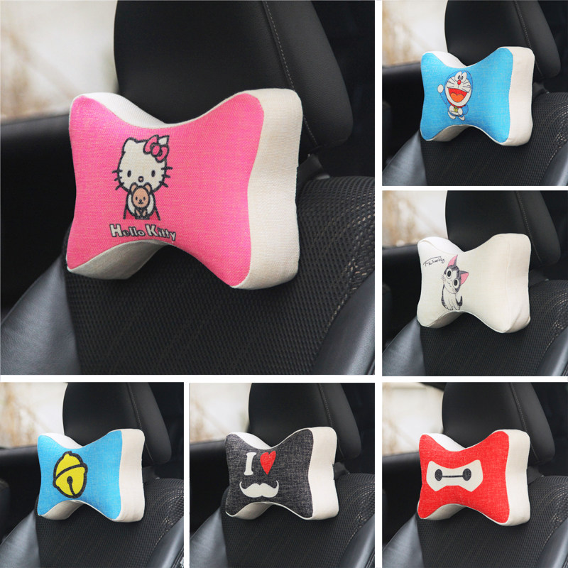 Cartoon cartoon head pillow bone pillow cotton memory cotton cute pillow car for four seasons