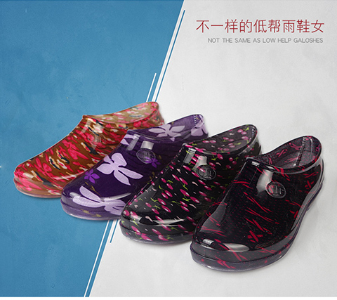 Mùa xuân và mùa hè của nam giới bộ chân nông miệng mưa khởi động không thấm nước không trượt bảo hiểm lao động giày nữ đặt chân giày giặt giày nhà bếp giày nước giày cao su đi mưa