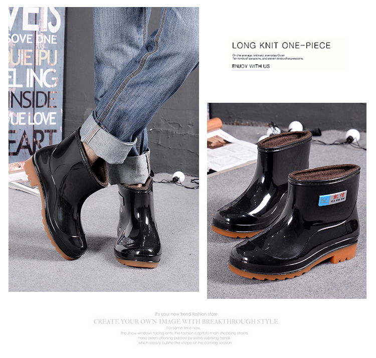 Chaussures - bottes caoutchouc homme pour hiver - semelle tendon - Ref 958980 Image 19