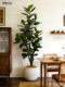 Large Artificial Green Plant with Green Leaves, Fake Tree Plant with a High-End Feel, Indoor Trendy Bonsai Decorative Ornament