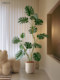 Roman's Mother's Artificial Green Plant, Special-Shaped Monstera, High-End Light Luxury Floor-Standing Fake Plant Decoration for Living Room Sofa