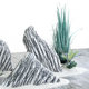 Roman's Mother's Simulated Stone, Natural Snow Wave Stone, Cloud Sea Stone, Paving Stone for Courtyard, Garden, Indoor Landscaping Decoration