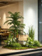 Simulated Green Plants, Landscaping, Artificial Flowers, Floral Arrangements, Mountain and Field Style, Reed Field Layout, Window Display, Courtyard Plant Decoration
