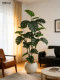 High-End Light Luxury Indoor Artificial Green Plant Monstera Potted Plant for Living Room and Dining Room, Bionic Plant Decoration Floor-Standing Bonsai