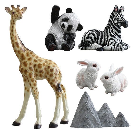 Roman's Mother's Simulated Animal Fiberglass Hand-Painted Indoor Garden Courtyard Landscape Floor-Standing Decorative Ornaments