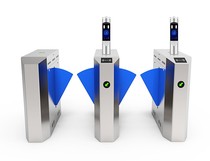 Tianjin construction site gate access control Housing and Construction Bureau real-name system face recognition wing gate Pedestrian channel gate installation