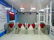 Tianjin construction site real-name channel gate equipment long-distance face recognition three-roller gate swing gate