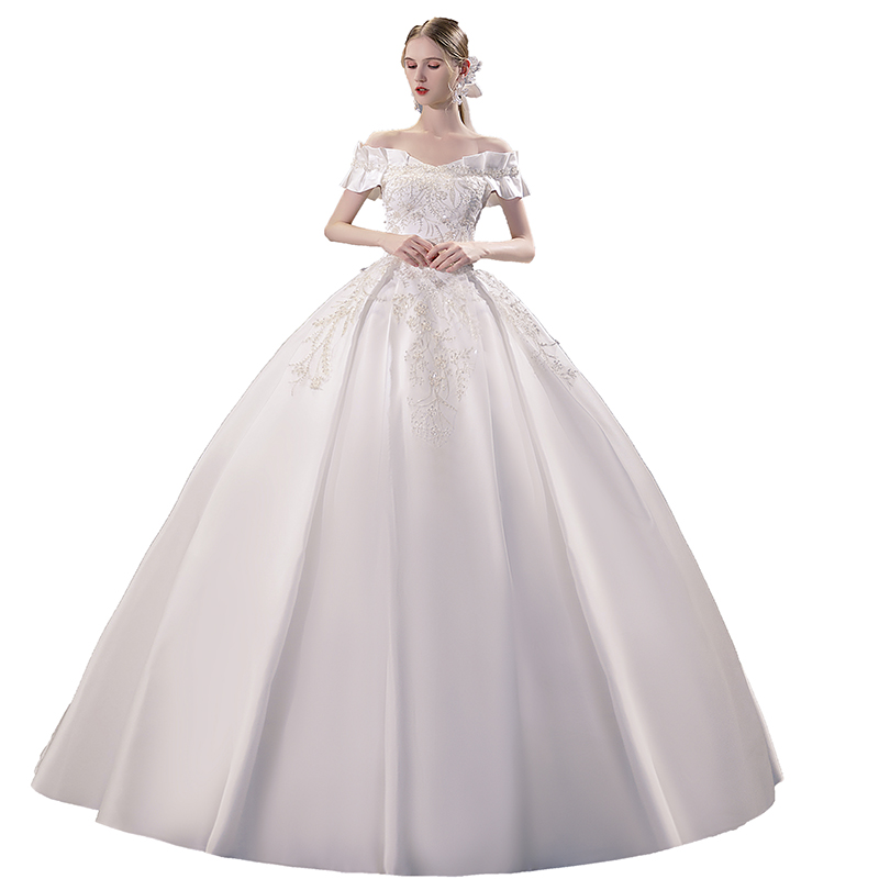 Saton -shaped shoulder wedding main yarn 2024 new bride high -level texture simple, superb, lying temperament is thin and thin Saton -shaped shoulder wedding main yarn 2024 new bride high -level texture simple, superb, lying temperament is thin and thin