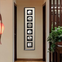 Modern Chinese hanging painting sofa background wall decoration painting Zen painting physical painting corridor mural vertical print living room painting