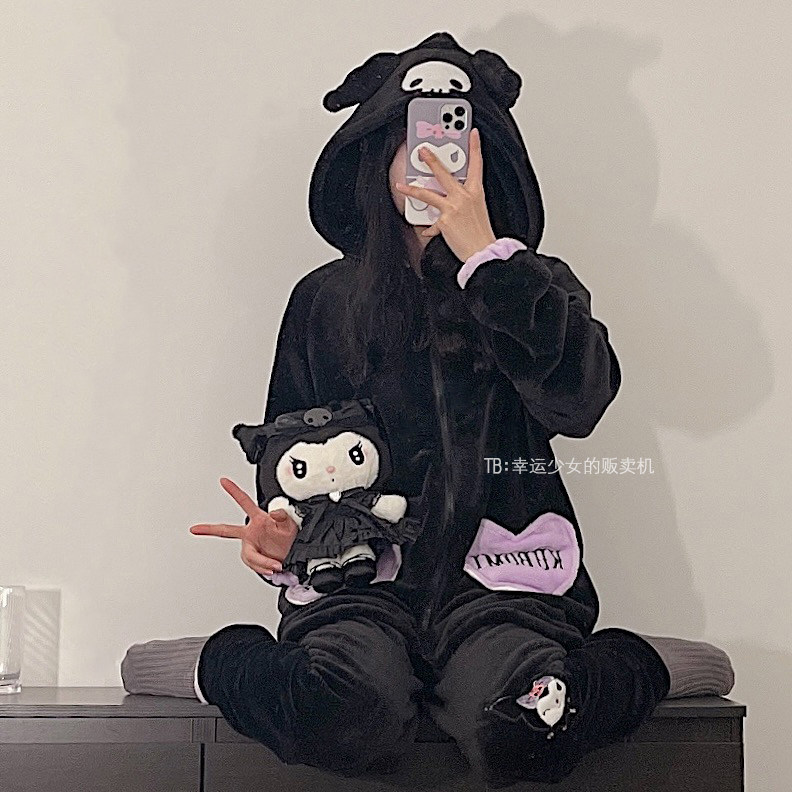 Day Ensemble Senior Sensation Kulomi Pyjamas Woman 2021 New Winter Plus Suede Thickened Coral Suede Suit Wins