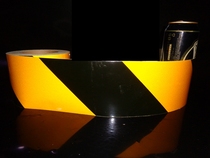 Reflective tape Red and yellow twill reflective tape Highlight reflective warning tape Scribing tape 10cm*46