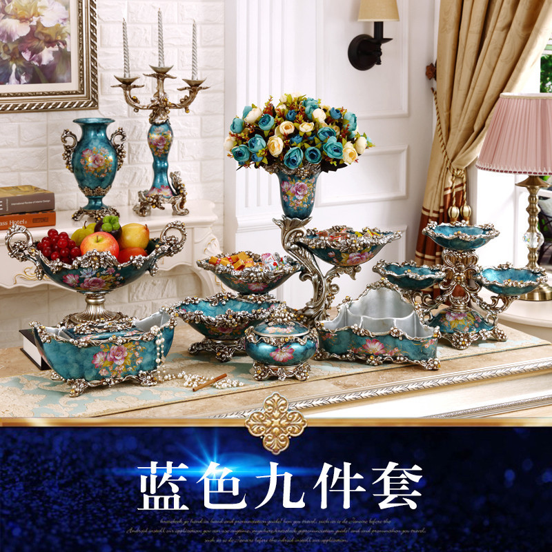 Eurostyle Vases Suit Smoking Ash Trays Tissue Box Creativity Living-room Adornment Tea Table Swing Pieces Retro Home Swing Accessories