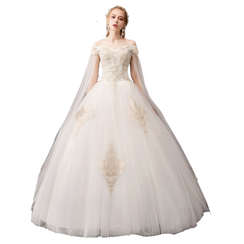 Cute suit for bride for students, open shoulders