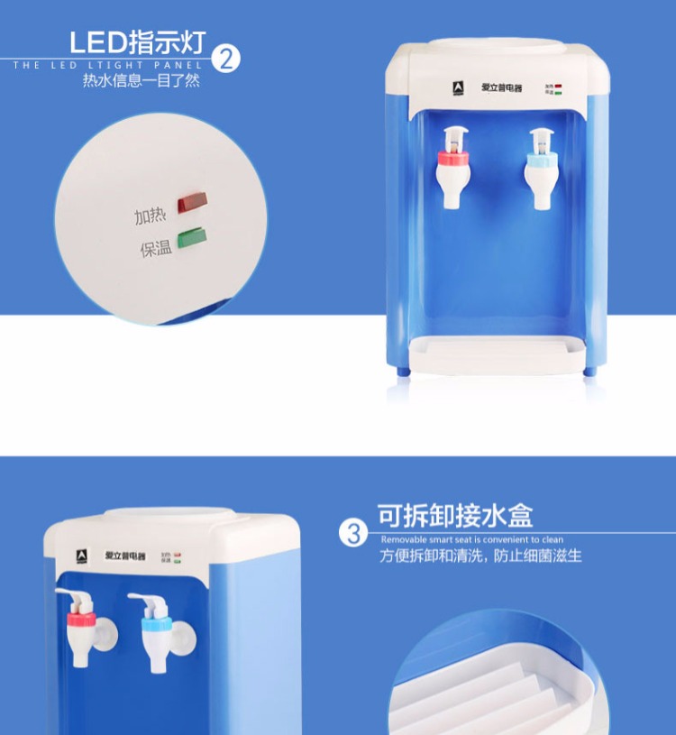 máy lọc nước samsung Máy lọc nước mini có thể được đun nóng máy nước để bàn máy nước mini nhỏ giao nước tại nhà với thùng 2,5-5L - Nước quả máy lọc nước aqua 2 vòi khoáng tinh khiết