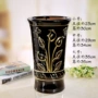 Lọ hoa cực lớn chậu hoa gốm có lỗ ống cao ban công đơn giản kẹo mút xanh sáng tạo - Vase / Bồn hoa & Kệ chậu hoa treo ban công