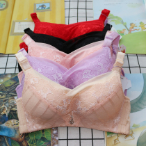 Small breasts gathered lingerie Sexy Lace no magnetic steel ring bra thick Breathable Adjusted Bra Bigger Chest 2113