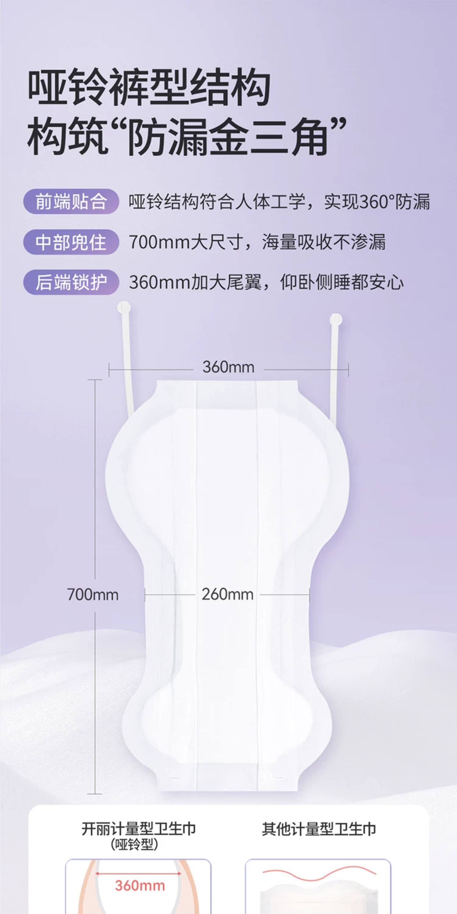 开丽计量型卫生巾产妇裤型产后专用排恶露加大号加长月子用品女 — 14