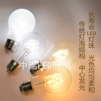 LED bulb E27 screw led energy-saving light bulb led lighting household light bulb 3W4W white warm light bulb bright