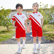 Kindergarten Garden Clothing Summer Clothing National Wind Children Class Clothes Summer Pure Cotton Suit 61 Games Primary school uniforms