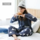 CARAMELLA Pyjamas Nhật Bản Nữ Lông Cừu San Hô Đồ Mặc Nhà Flannel Dài Tay Dày Dặn Và Ấm Áp Vào Mùa Thu Đông - Cặp đôi