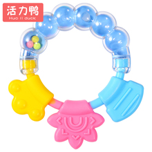 宝宝摇铃牙胶硅胶磨牙棒防吃手神器