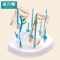 Baby bottle drying rack Drying rack Drain bracket Cup rack storage box Storage box Drying bottle rack