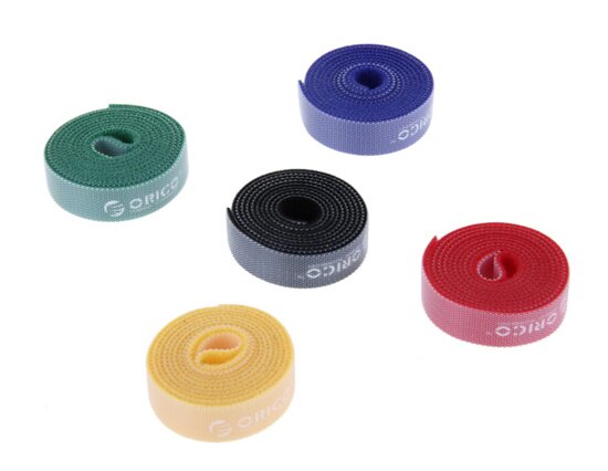 Magic band Ribbon Tie line with finishing computer tied wire with magic sticker 1 pack 5 strips