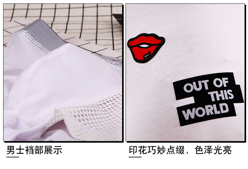 Caber kabali vài đồ lót modal cotton lưới gợi cảm trong suốt cám dỗ nam đen boxer nữ tam giác eo quần lót phụ nữ