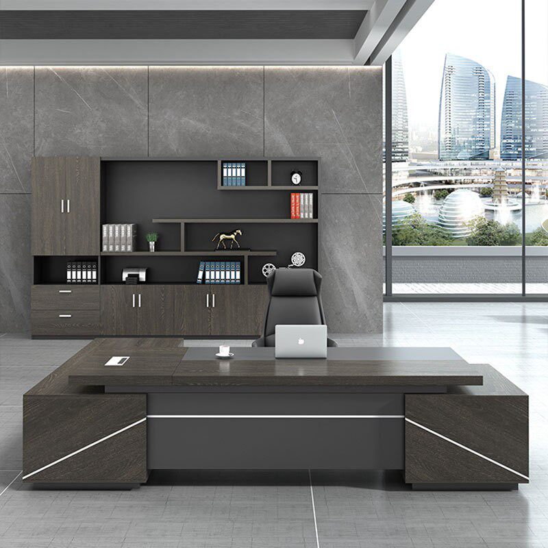 Office Desk Boss Desk President Desk Simple Modern New Office Furniture New Chinese Style Panel Executive Desk Supervisor Desk