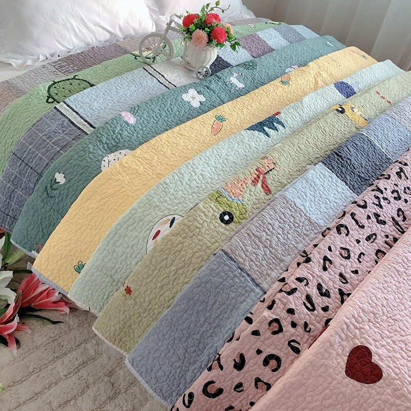 Twill perfuncs quilted by tatami bed cover Single Summer Quilted Quilted By Washed Pure Cotton Clips Cotton Linen Air Conditioned by Hostel