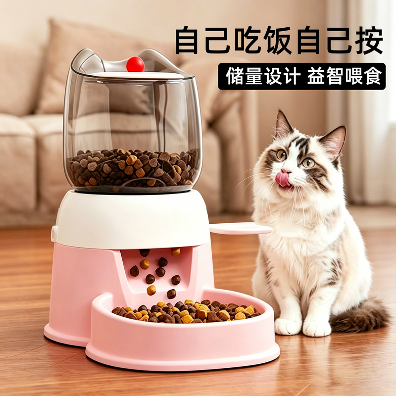 Cat Food Dispensing Toy, Dog Slow Feeder, Self-Entertainment Boredom Buster, Cat Food Hiding Bowl, Energy-Consuming Cat Teaser, Pet Feeder