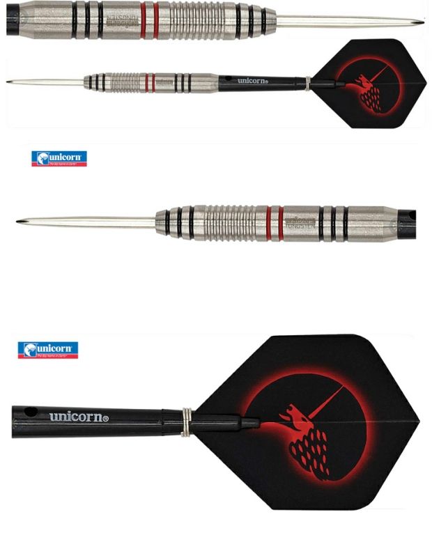 Nguyên bản Unicorn CORE PLUS Series Vonfram thép phi tiêu 80% Vonfram thép Nội dung Vonfram thép thẳng - Darts / Table football / Giải trí trong nhà bắn phi tiêu