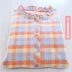 Cotton len lông cừu đồ ngủ nữ cotton dài tay quần nhà dịch vụ phù hợp với mùa thu và mùa đông Nhật Bản lưới đơn giản bộ đồ mặc nhà Giống cái