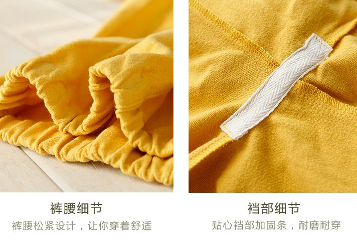 Bộ đồ ngủ cotton chải flannel cotton nữ dài tay quần dài phục vụ tại nhà Nhật Bản ngọt ngào và dễ thương phiên bản Hàn Quốc - Cha mẹ và con