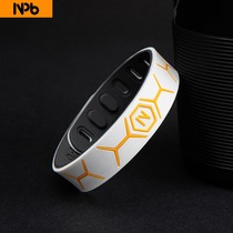 Polion negative ion energy black technology silicone wristband basketball sports couple student bracelet jewelry for men and women