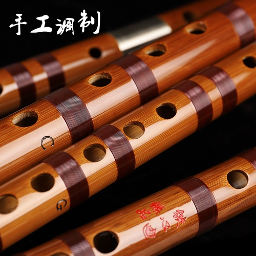 铁心迪 Профессиональный бренд Zhenpin Performance Flute Bitter Bamboo Flute Hand -Friendly Cross Flute High -End High -end High -Fend Musical Instruments