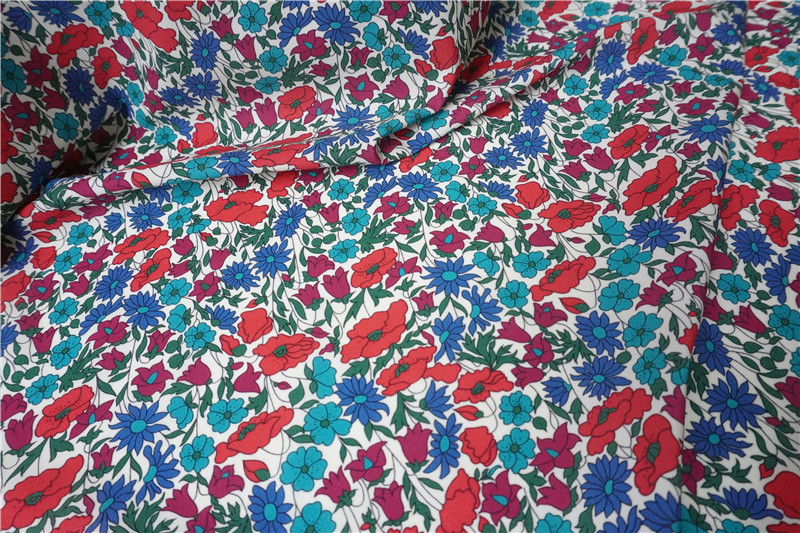 товар из китая 【壹布客】英国liberty进口argyll swim泳衣面料 poppy标价为10cm