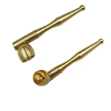 Утолщенная чистая медь старая модная традиционная двойная труба с трубной трубкой горшок засухота мешок для дыма полюс чистый медный горшок с медной дымовой мешок старый дымовой горшок