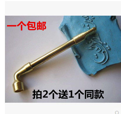 Traditional old fashioned long smoke bucket Tobacco Bag Pan Dry Smoke Bag Brass Smoke Pan Brass Cigarette Holder Dry Smoke Rod Small Tobacco Fight