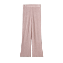 SNIDEL HOME autumn and winter simple solid color loose high waist knitted pajamas SHNP235015