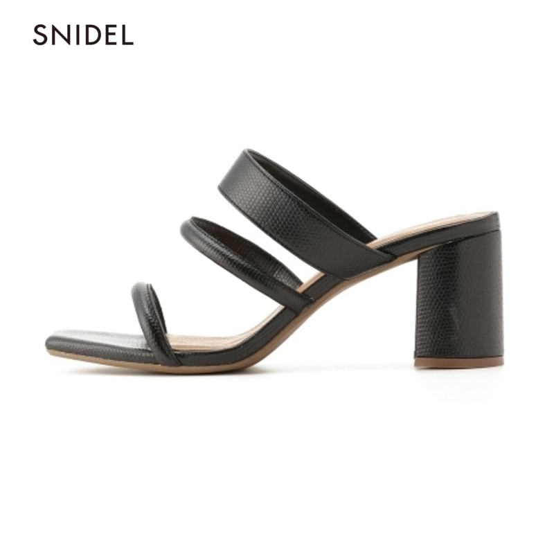 SNIDEL Spring/Summer Fashion Block Heel Slingback Sandals SWGS192611