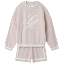 SNIDEL HOME spring and summer comfortable suede jacquard sweater skirt suit SHNO231029