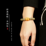 Натуральные четки из круглых бусин из воскового агата, четки бодхи, браслет, аксессуар, цвет, DIY