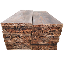 Anti-corrosive carbonized solid wood board wide board stair step board pine large board storage partition loft log hard board